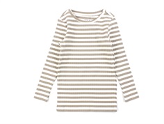 Name It mocha meringue striped top